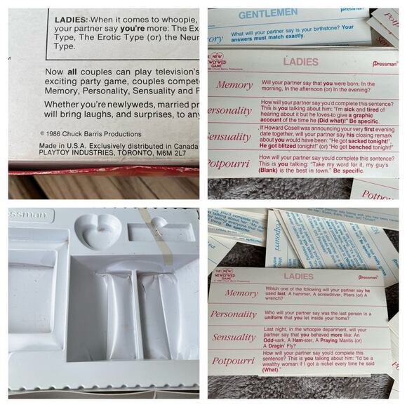 Vintage The Newlywed Board Game 1986 Replacement Pieces NO Pencils or Erasers - Picture 10 of 13